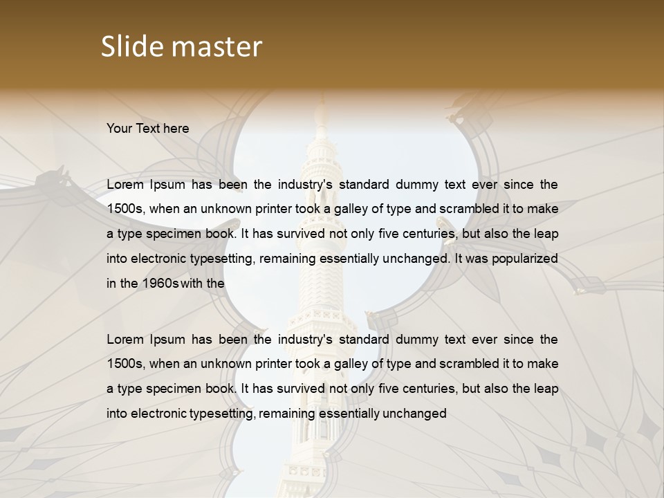 Detail Arch Pray PowerPoint Template