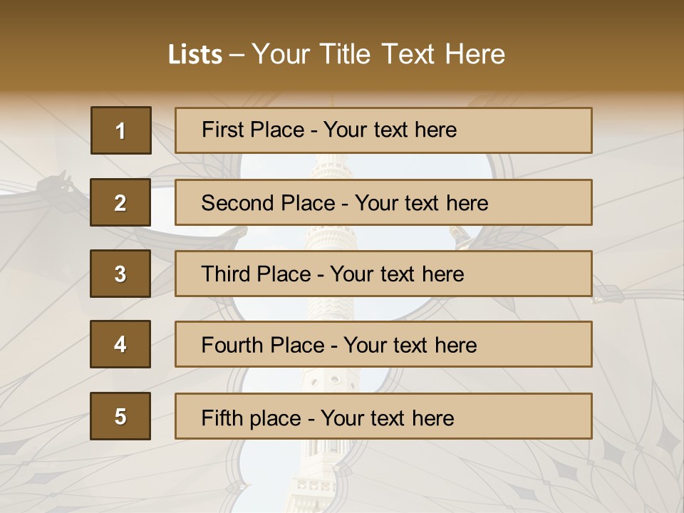 Detail Arch Pray PowerPoint Template