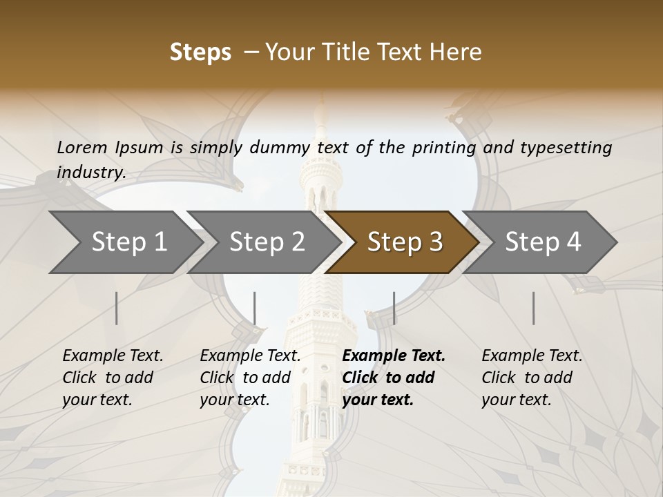 Detail Arch Pray PowerPoint Template