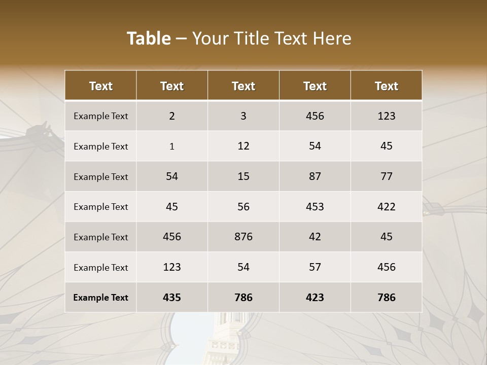 Detail Arch Pray PowerPoint Template