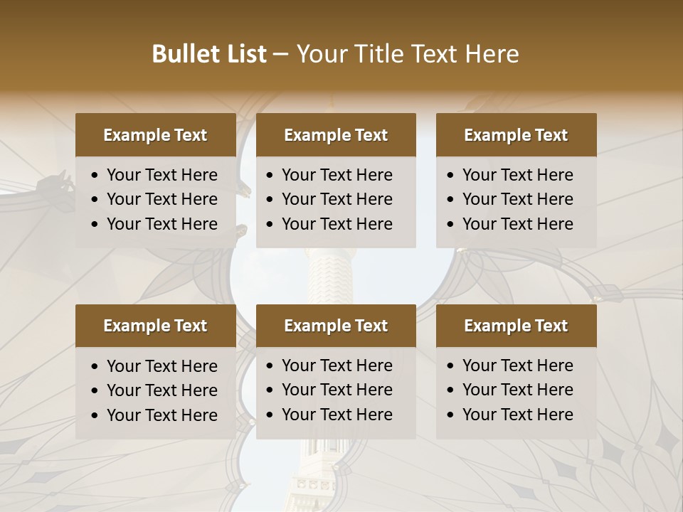 Detail Arch Pray PowerPoint Template