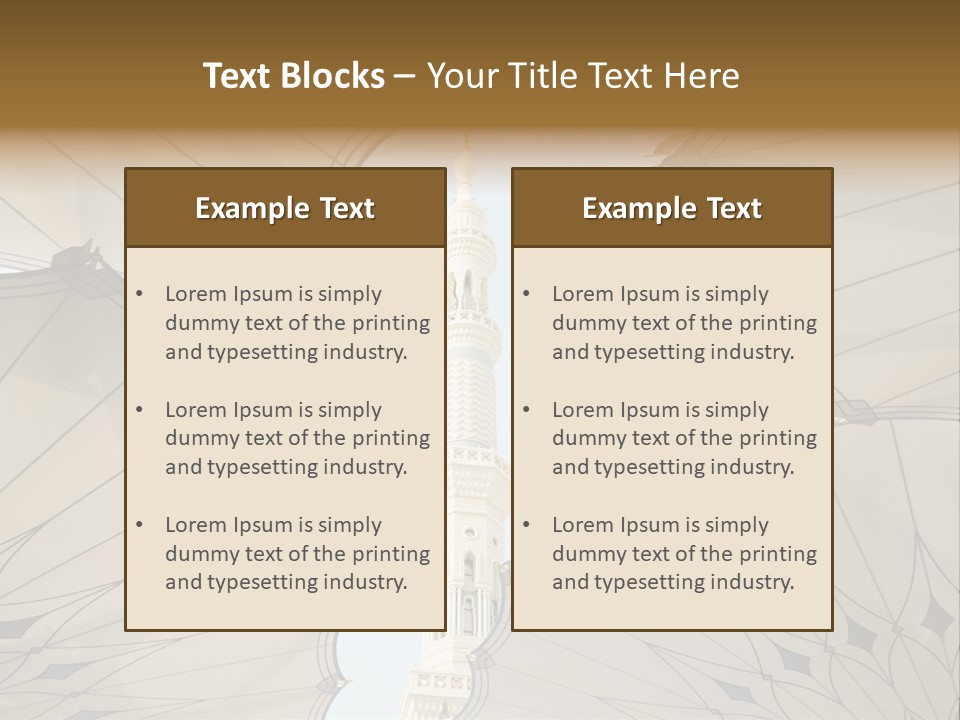 Detail Arch Pray PowerPoint Template
