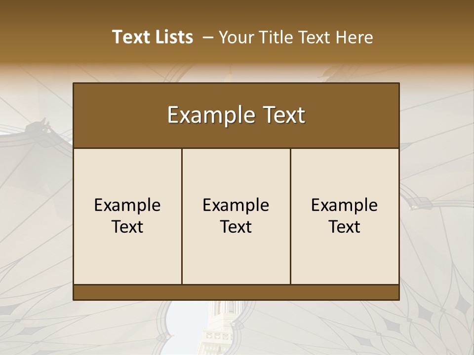 Detail Arch Pray PowerPoint Template