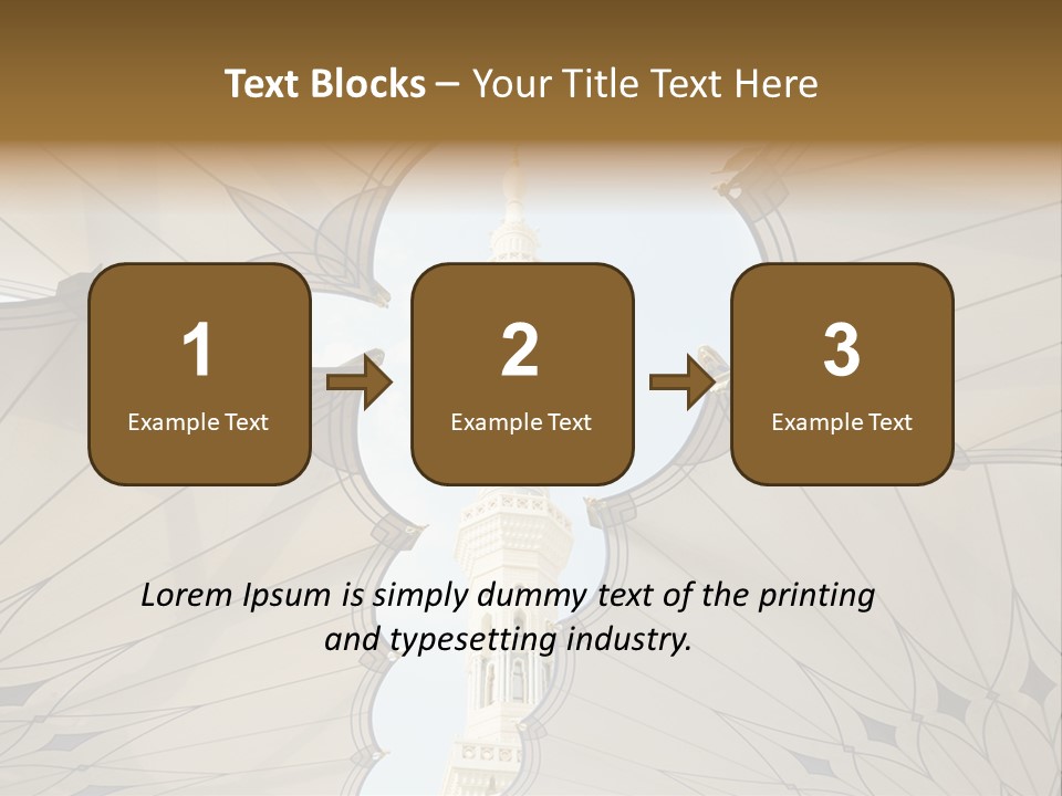 Detail Arch Pray PowerPoint Template