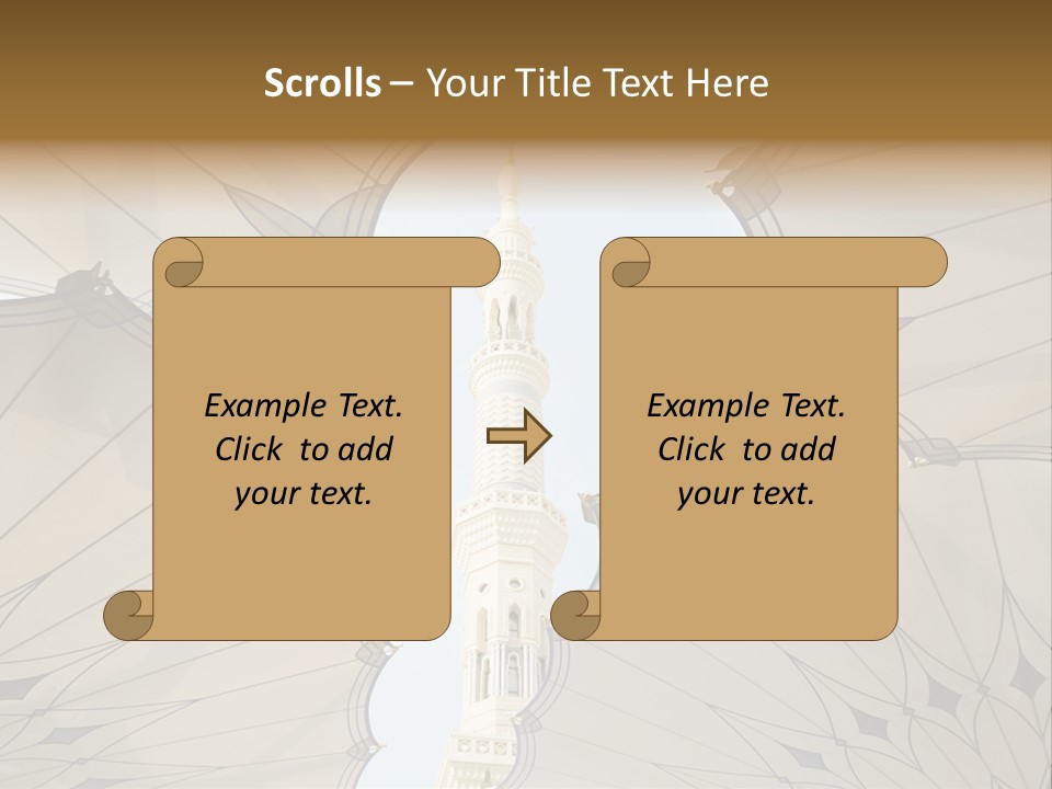 Detail Arch Pray PowerPoint Template