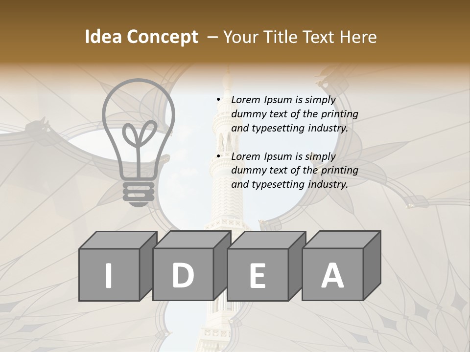 Detail Arch Pray PowerPoint Template