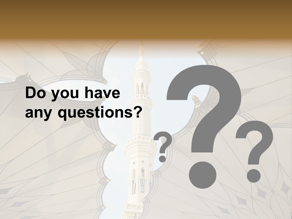 Detail Arch Pray PowerPoint Template