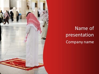 Arab Mosque Saff PowerPoint Template