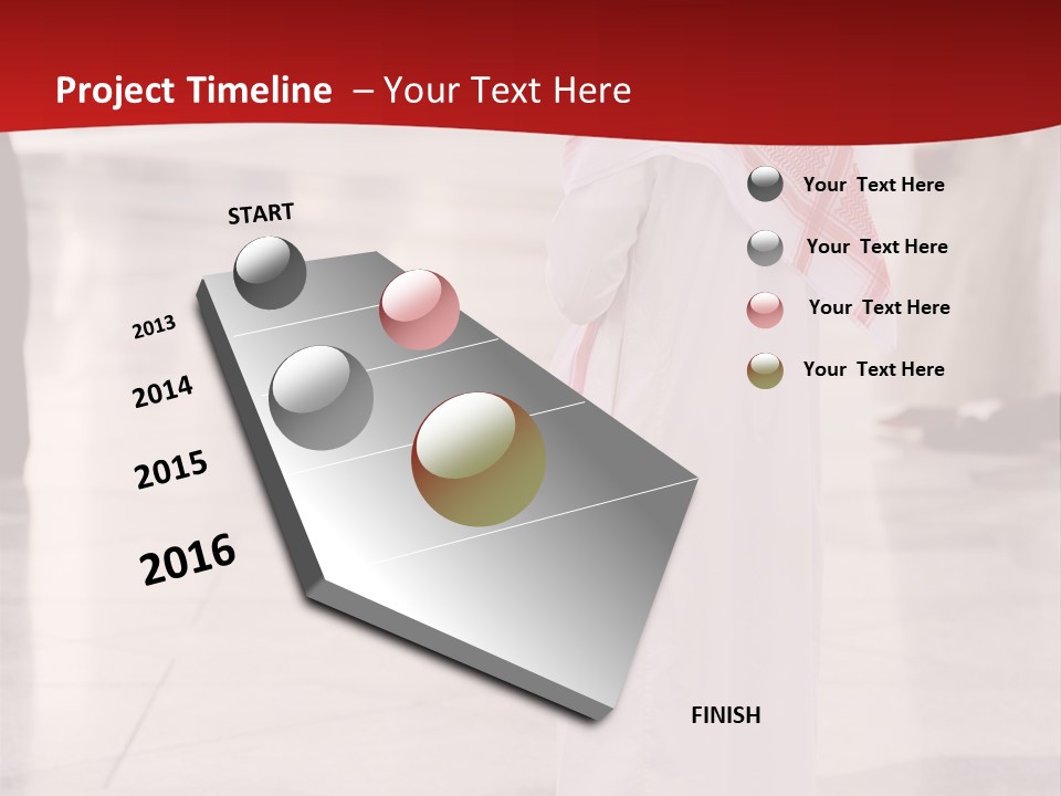 Arab Mosque Saff PowerPoint Template