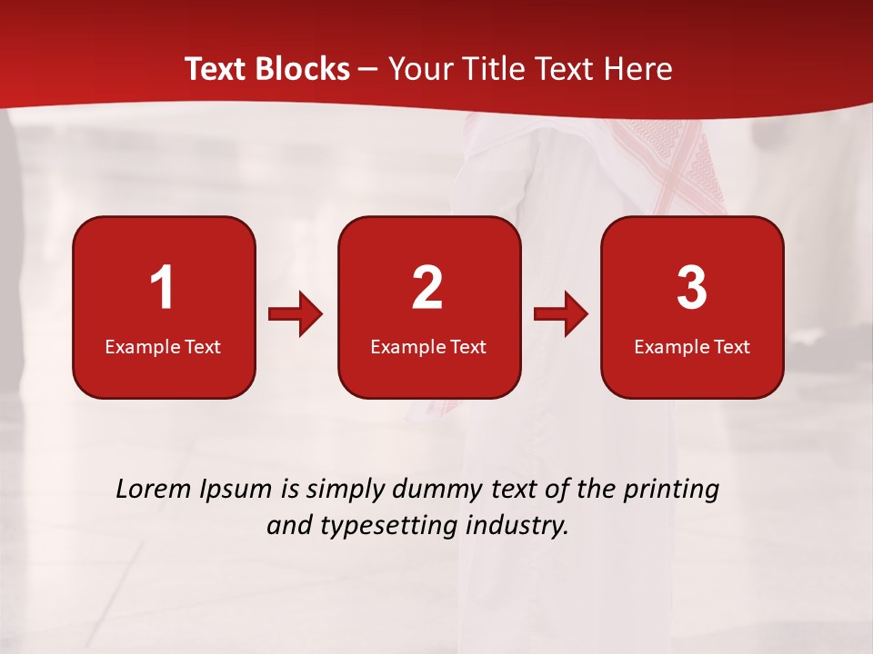 Arab Mosque Saff PowerPoint Template