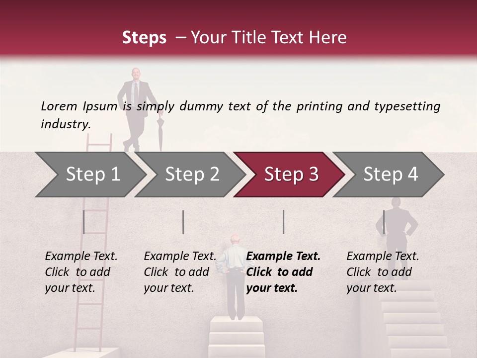 Look Man Sky PowerPoint Template