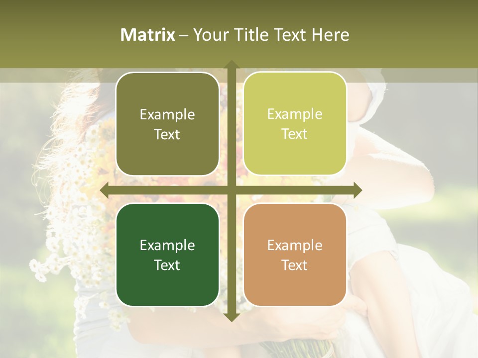 Wedding Giving Baby PowerPoint Template