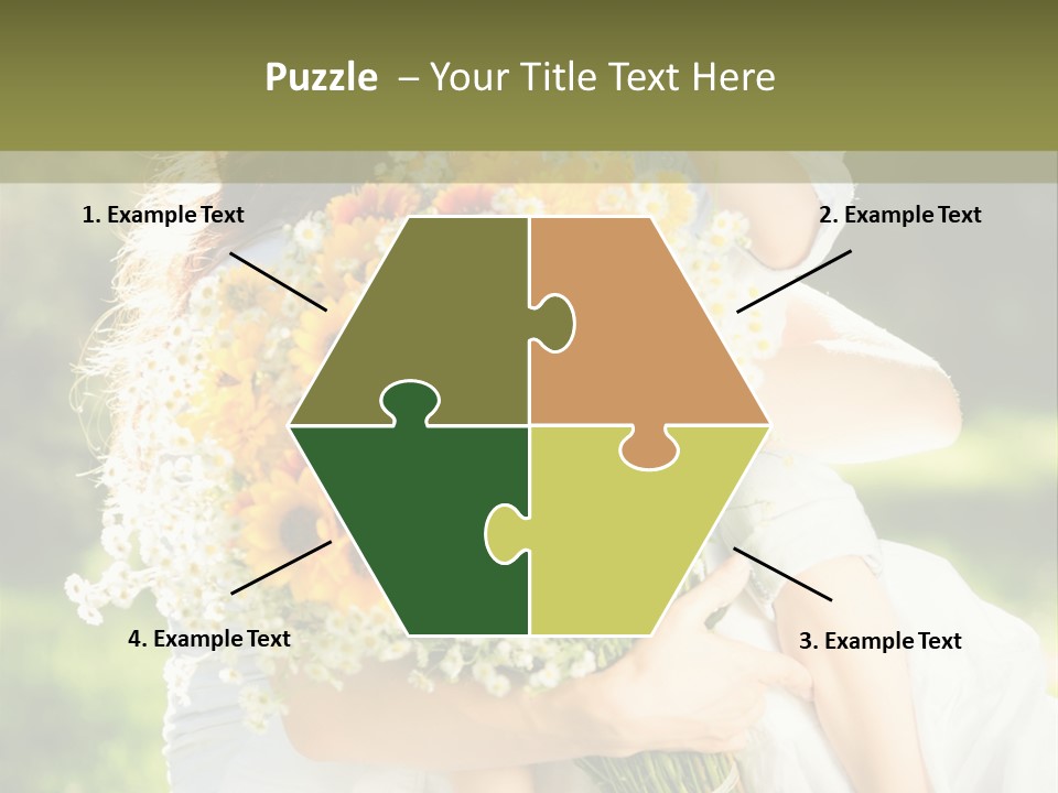 Wedding Giving Baby PowerPoint Template