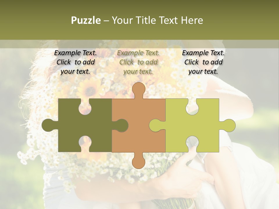 Wedding Giving Baby PowerPoint Template