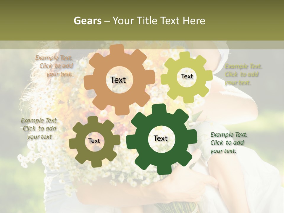 Wedding Giving Baby PowerPoint Template