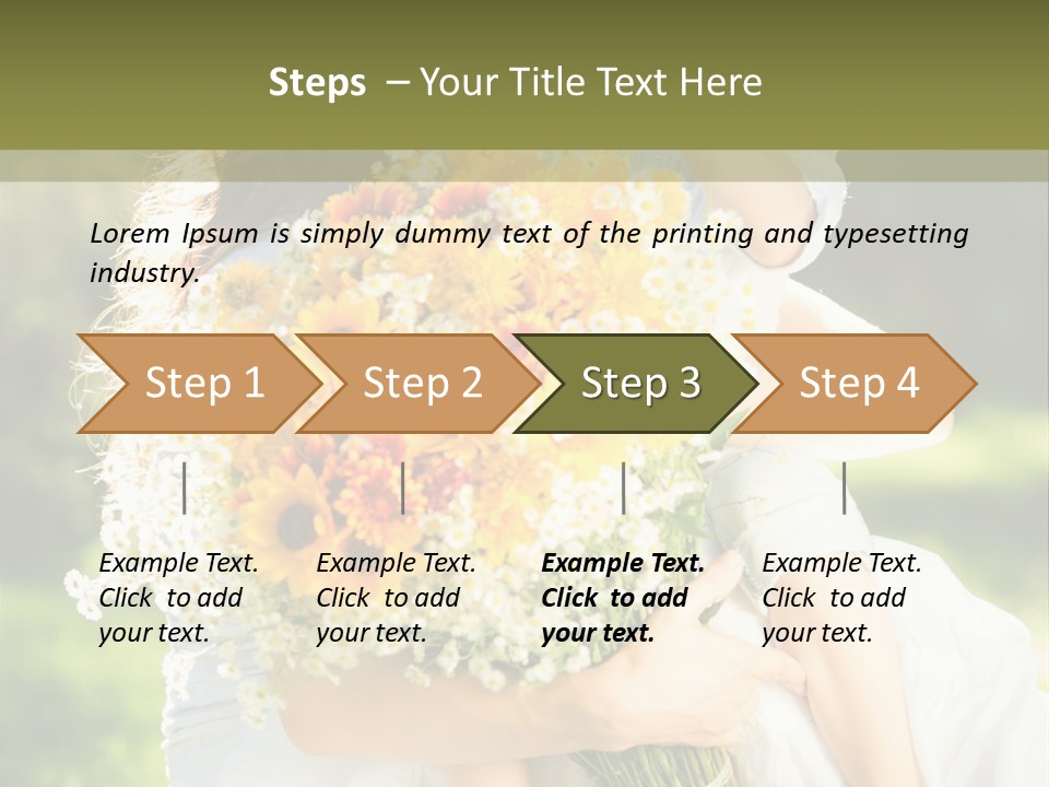 Wedding Giving Baby PowerPoint Template