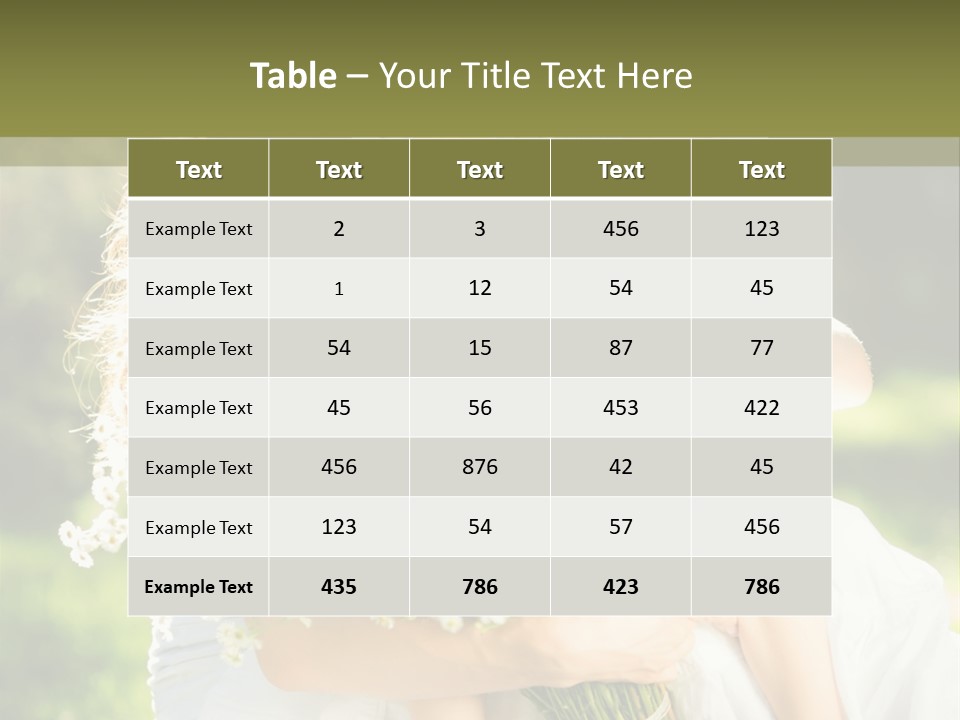 Wedding Giving Baby PowerPoint Template