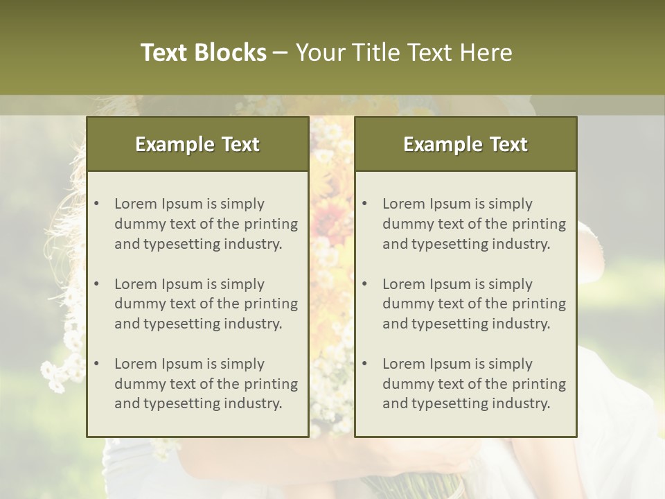 Wedding Giving Baby PowerPoint Template