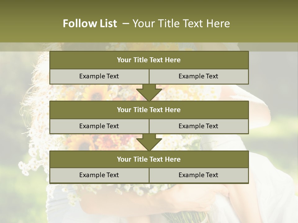 Wedding Giving Baby PowerPoint Template