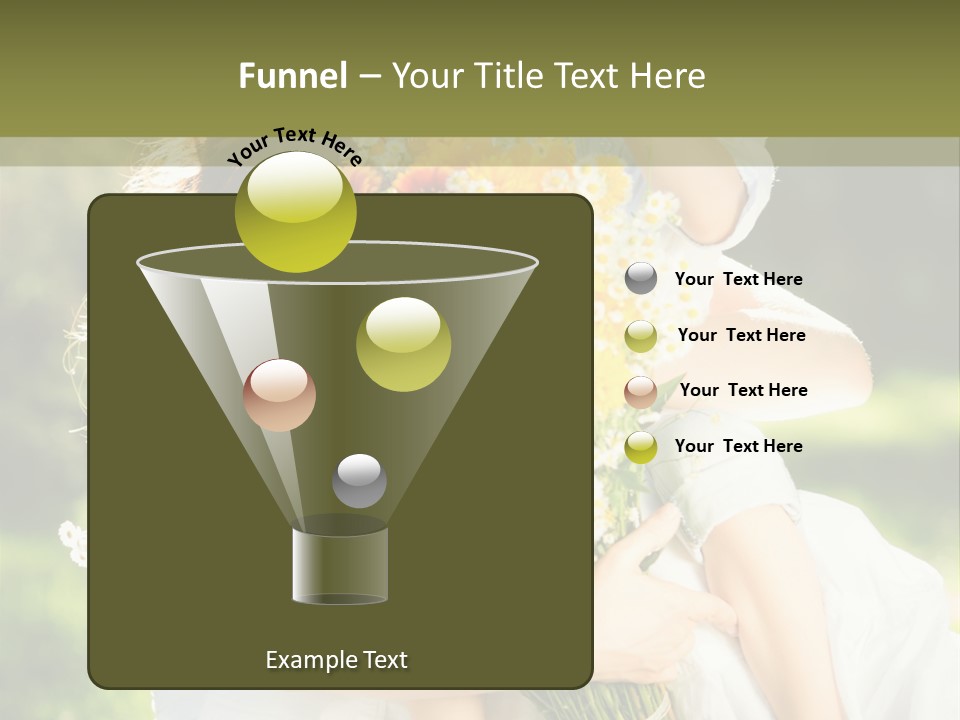 Wedding Giving Baby PowerPoint Template