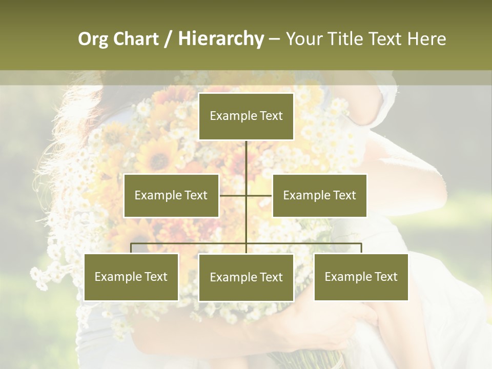 Wedding Giving Baby PowerPoint Template