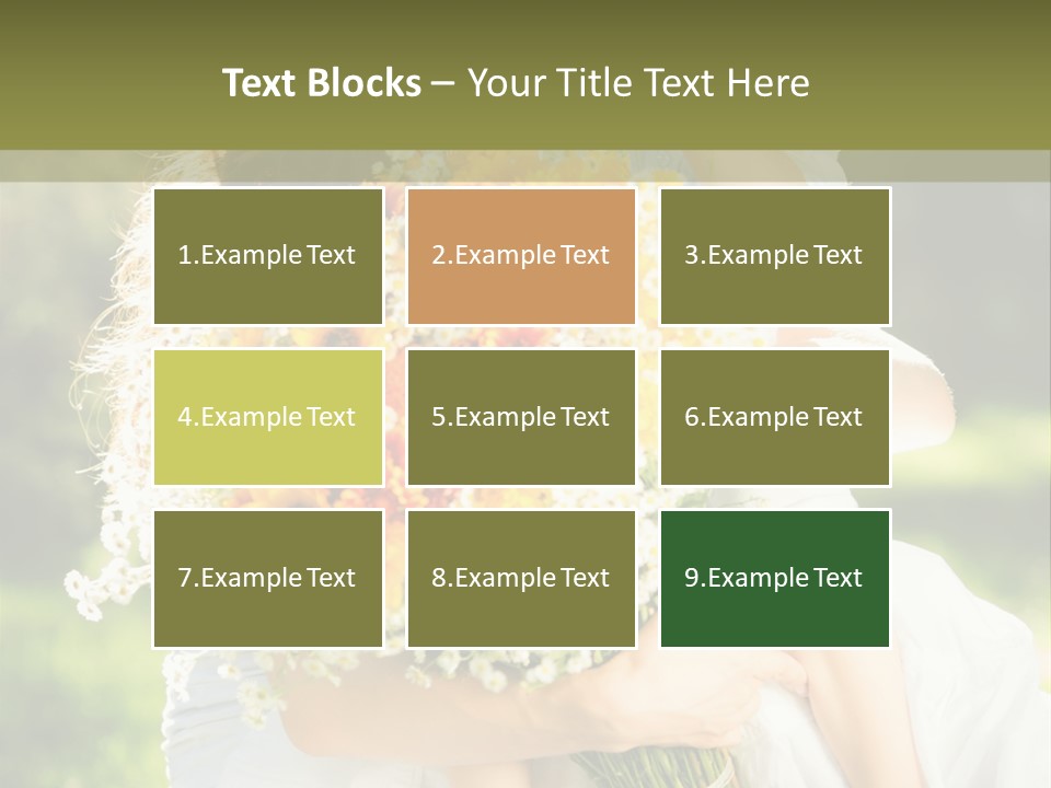 Wedding Giving Baby PowerPoint Template