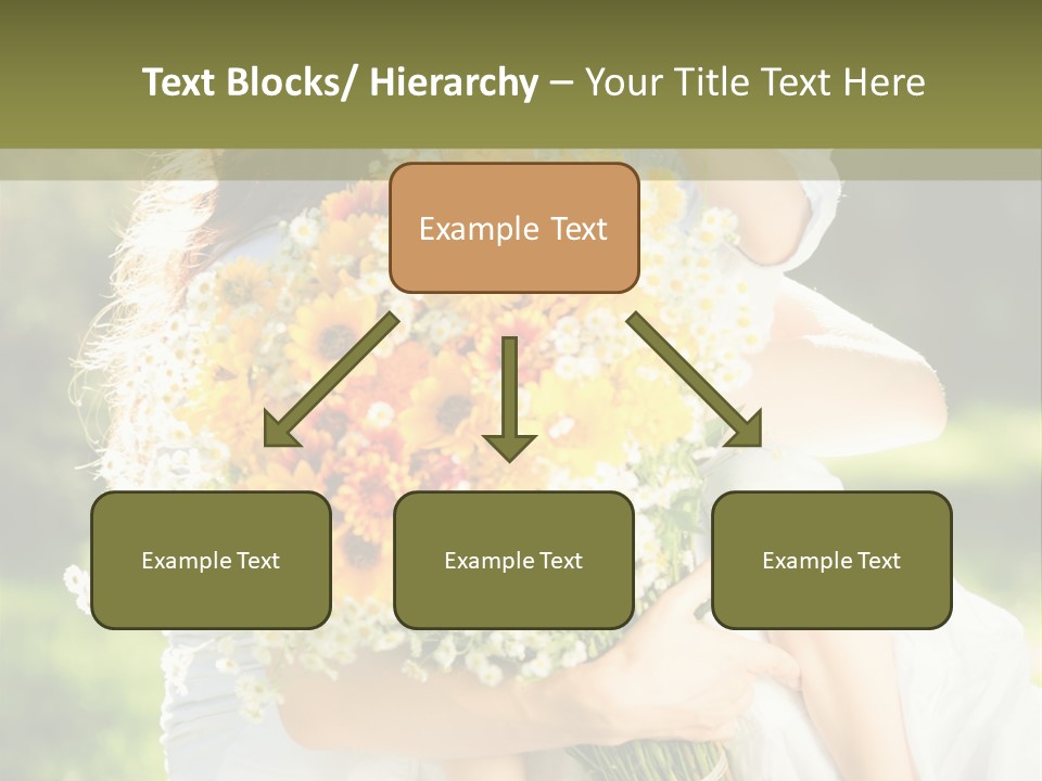 Wedding Giving Baby PowerPoint Template