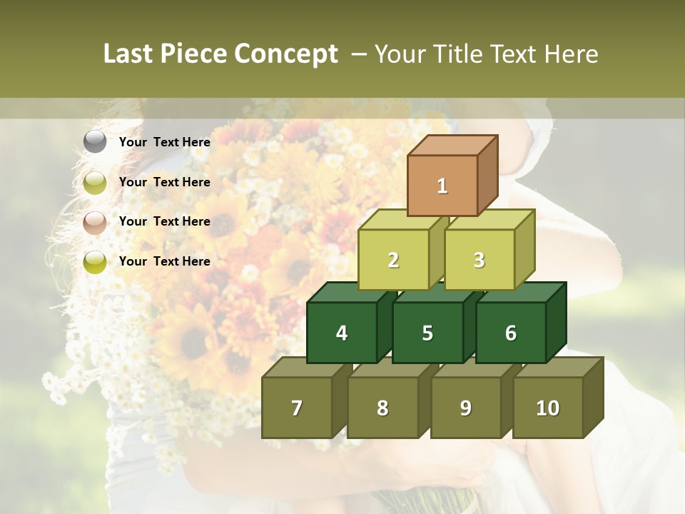 Wedding Giving Baby PowerPoint Template