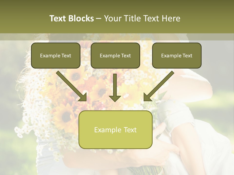 Wedding Giving Baby PowerPoint Template