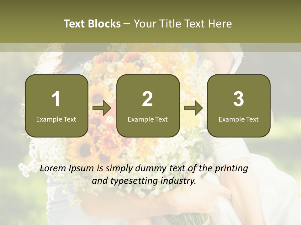 Wedding Giving Baby PowerPoint Template