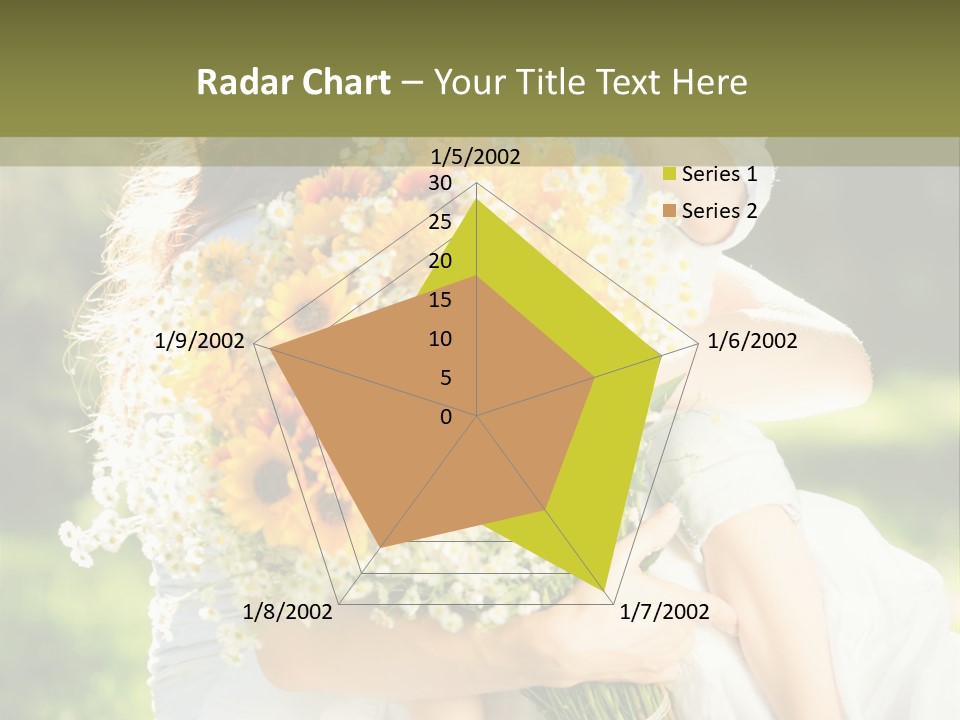 Wedding Giving Baby PowerPoint Template