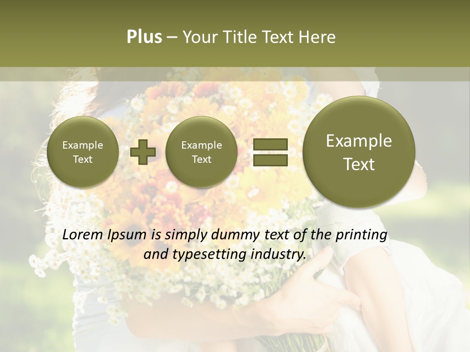 Wedding Giving Baby PowerPoint Template