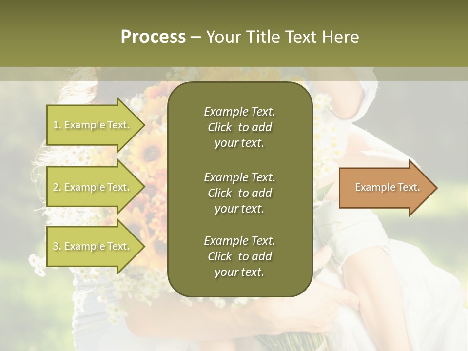 Wedding Giving Baby PowerPoint Template