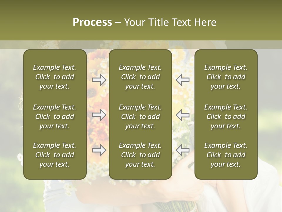 Wedding Giving Baby PowerPoint Template