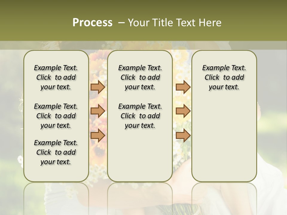 Wedding Giving Baby PowerPoint Template