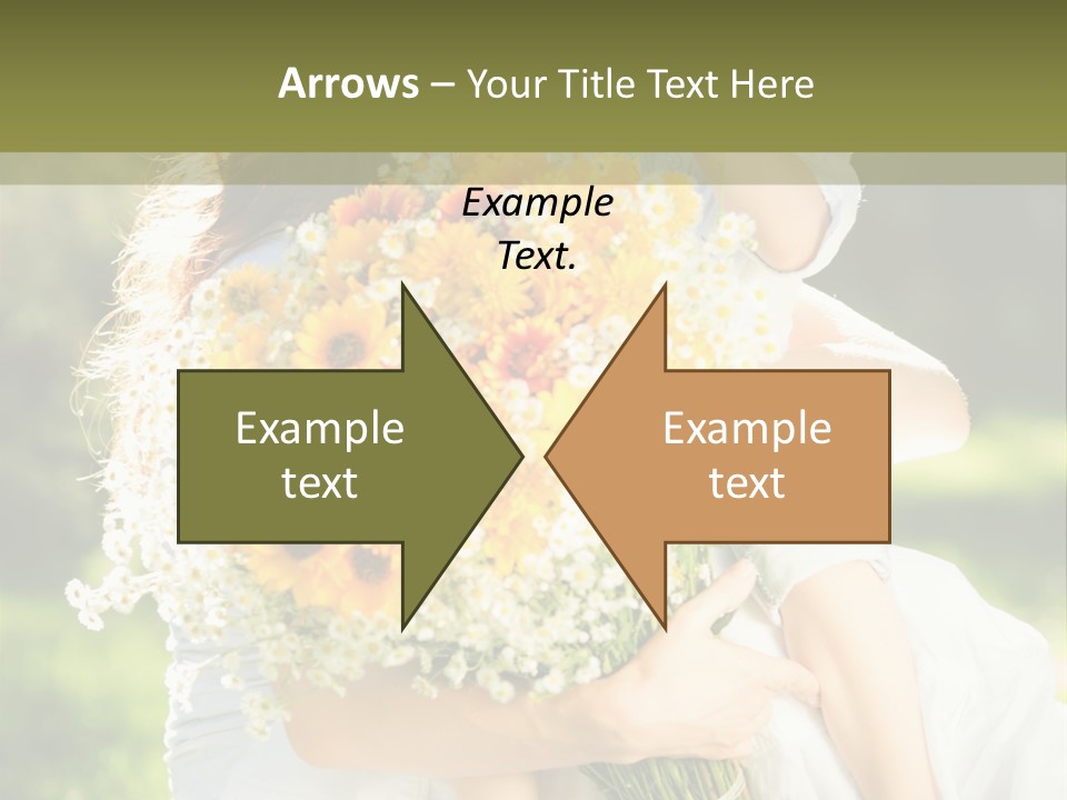 Wedding Giving Baby PowerPoint Template