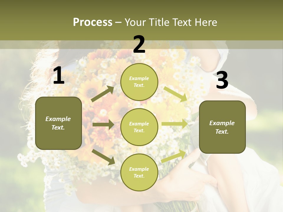 Wedding Giving Baby PowerPoint Template