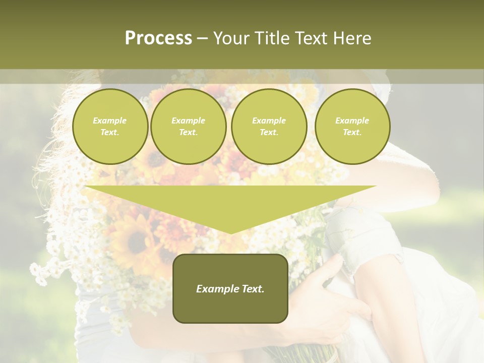 Wedding Giving Baby PowerPoint Template