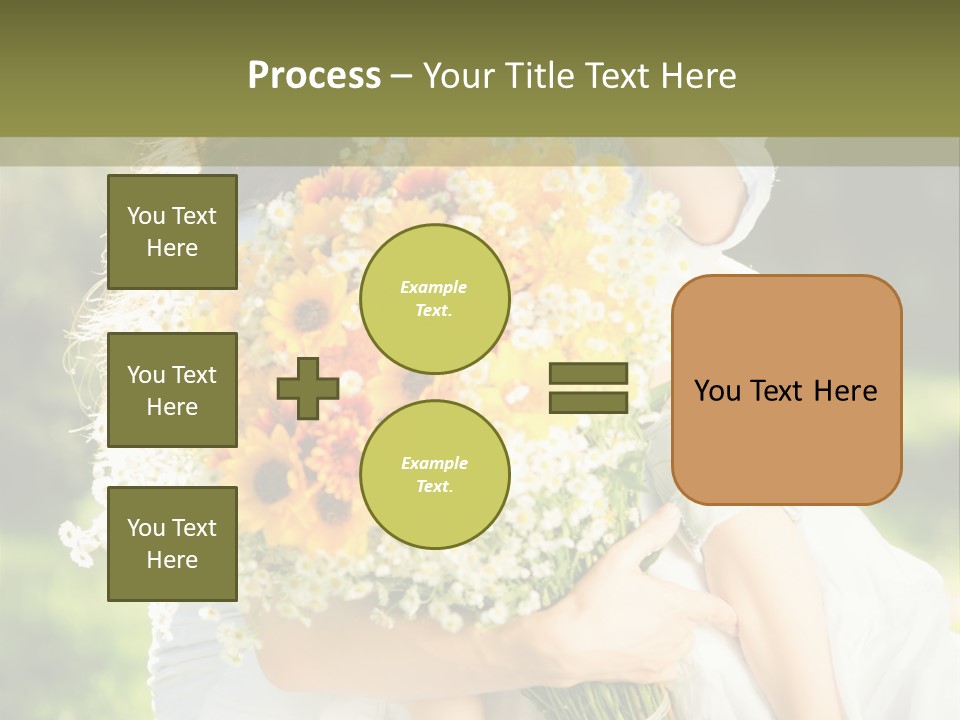 Wedding Giving Baby PowerPoint Template