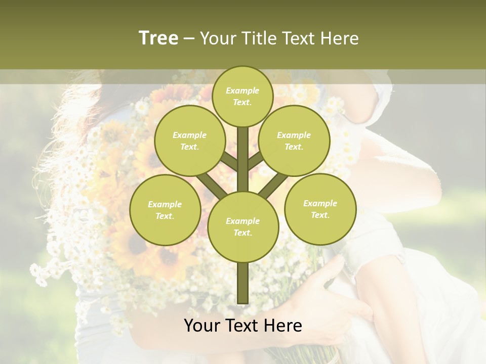 Wedding Giving Baby PowerPoint Template