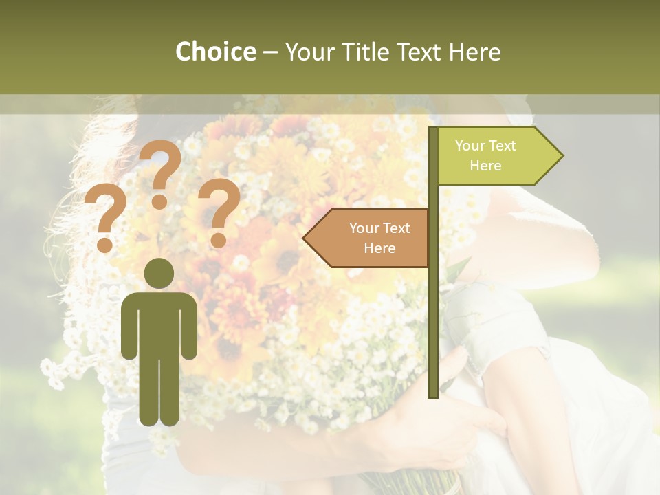 Wedding Giving Baby PowerPoint Template