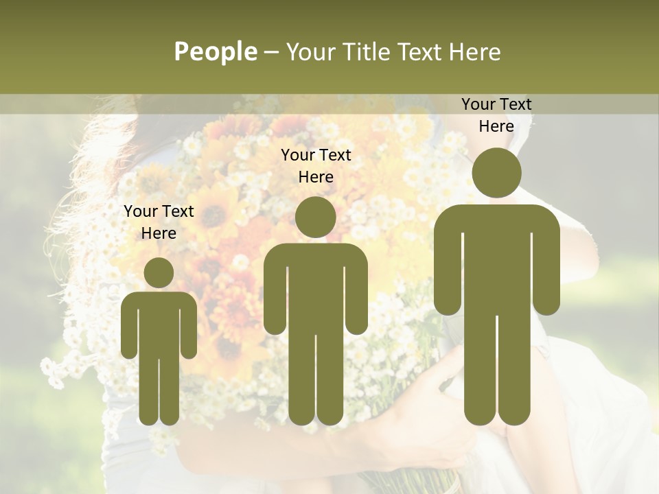 Wedding Giving Baby PowerPoint Template