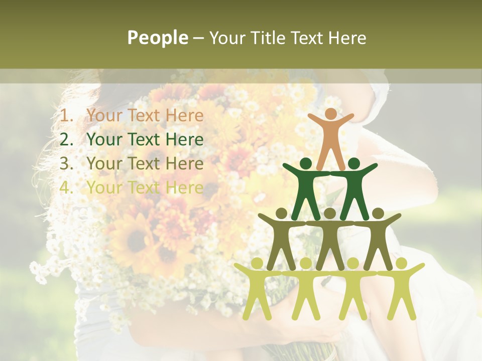 Wedding Giving Baby PowerPoint Template