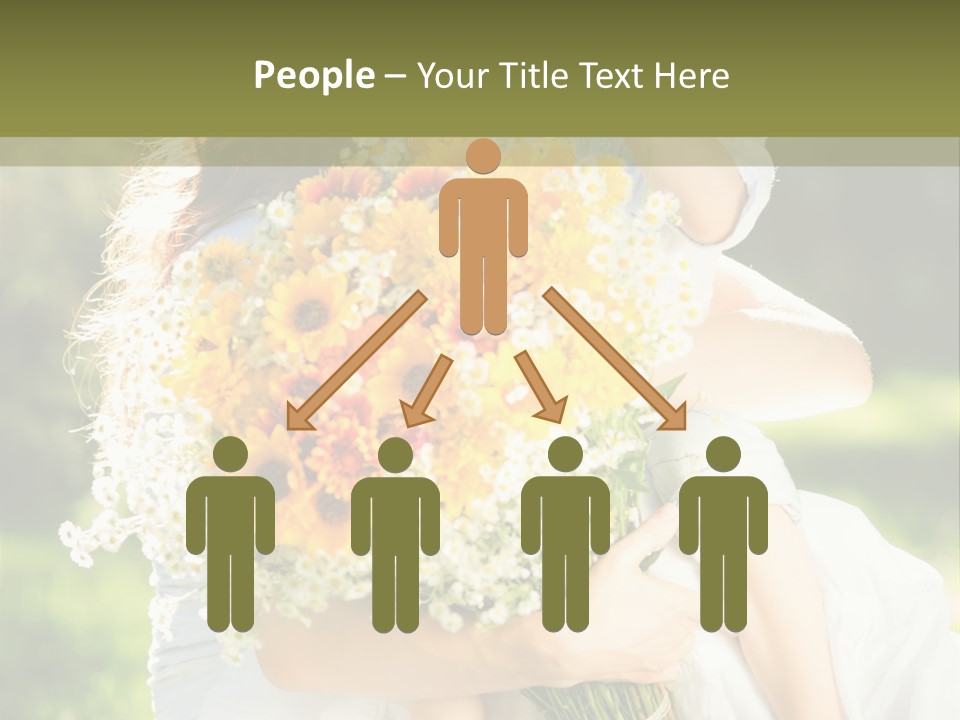 Wedding Giving Baby PowerPoint Template