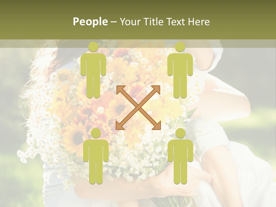 Wedding Giving Baby PowerPoint Template