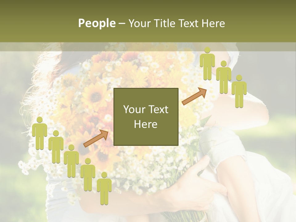 Wedding Giving Baby PowerPoint Template