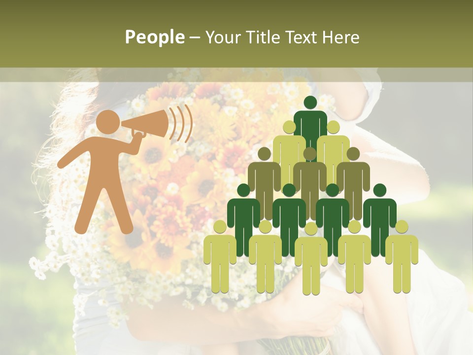 Wedding Giving Baby PowerPoint Template