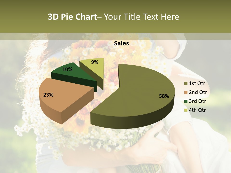 Wedding Giving Baby PowerPoint Template
