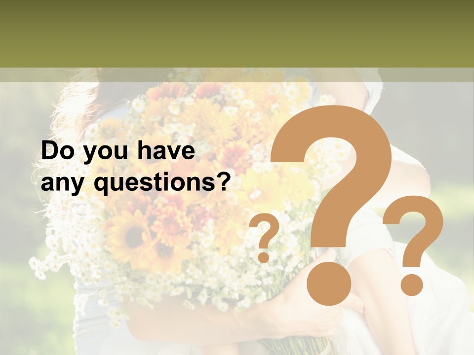 Wedding Giving Baby PowerPoint Template