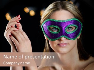 Hand Holiday Beauty PowerPoint Template